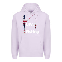 Lilac I love fishing Premium Hoodie - Bettercallsaul