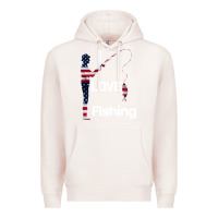 Pale Pink I love fishing Premium Hoodie - Bettercallsaul
