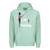 Seafoam I love fishing Premium Hoodie - Bettercallsaul