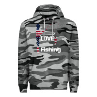 Slate Camo I love fishing Premium Hoodie - Bettercallsaul