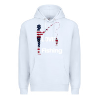 White I love fishing Premium Hoodie - Bettercallsaul