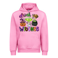 Fuchsia Pink drink up witches Urban Hoodie - CowGirlArtShop