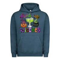 Pigment Midnight Navy drink up witches Urban Hoodie - CowGirlArtShop