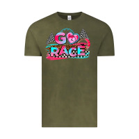 Vintage Olive go race Vintage Tee - AdoDesignShop