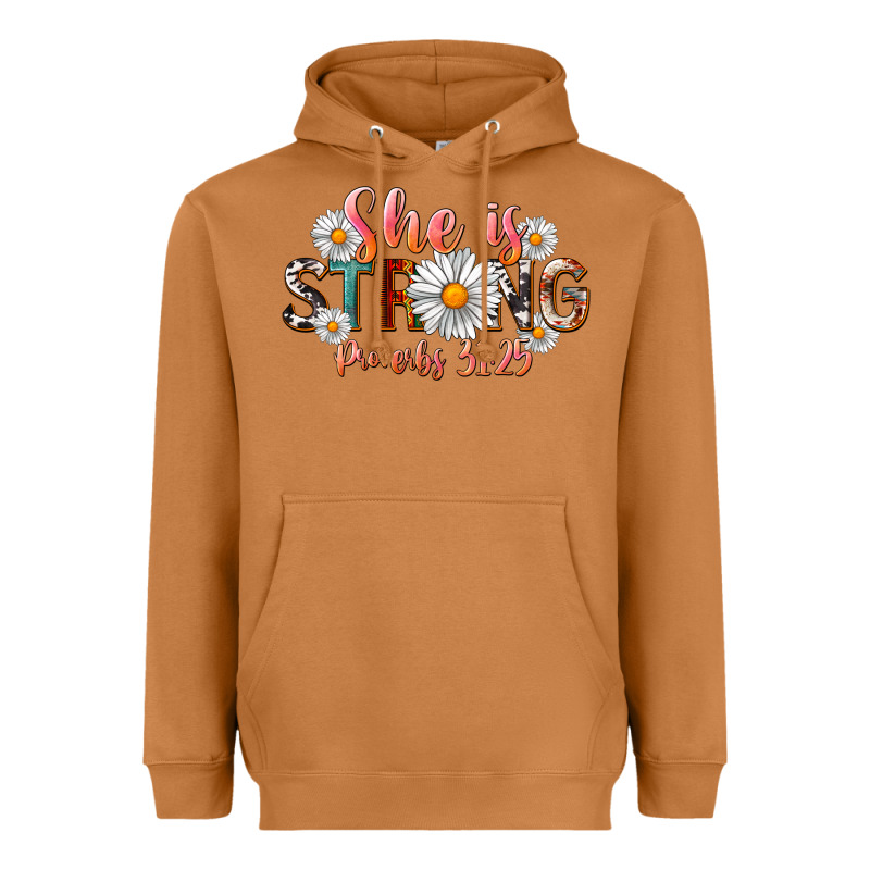 Western She Is Strong Heavyweight Hoodie by LillyAllenDesigns | Teevron