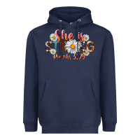 Navy Western She Is Strong Heavyweight Hoodie - LillyAllenDesigns