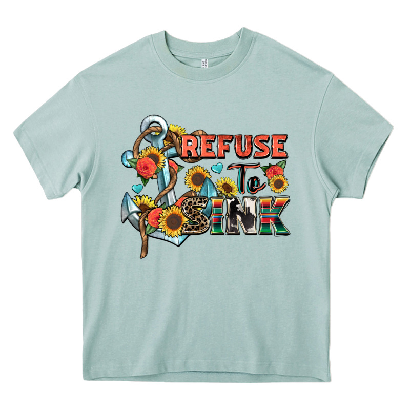Refuse To Sink Heavy Core Tee by Zillion Design Studio | Teevron