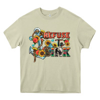 Mossy refuse to sink Heavy Core Tee - Zillion Design Studio