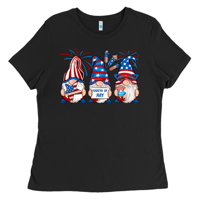 Fourth Of July Gnomes Ladies Tee by RanaPortraitStore | Teevron