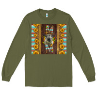 Army Green Western Hampshire Sheep Mom Long Sleeve Tee - LillyAllenDesigns