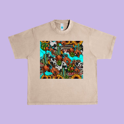 Rodeo Cowboy Tumbler Urban Heavy Tee Designed By Jahusdesignshop