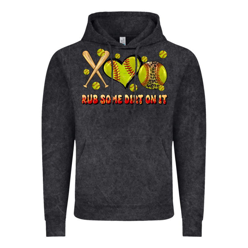 Rub Some Dirt On It Softball Vintage Hoodie by JahusDesignShop | Teevron