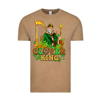 Vintage Coffee st patricks clover king  with shamrocks Vintage Tee - AdoDesignShop