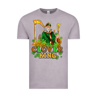 Vintage Zinc st patricks clover king  with shamrocks Vintage Tee - AdoDesignShop