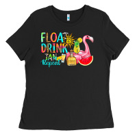 Black float drink tan repeat Ladies Tee - RanaPortraitStore