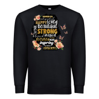 Black black woman silhouette Premium Sweatshirt - Artiststas