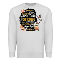Dove Grey black woman silhouette Premium Sweatshirt - Artiststas