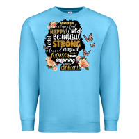 Ocean Blue black woman silhouette Premium Sweatshirt - Artiststas