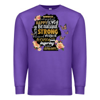 Purple black woman silhouette Premium Sweatshirt - Artiststas