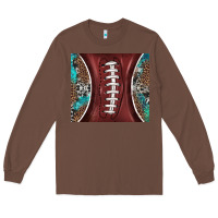 Chestnut western pattern and american football Long Sleeve Tee - BarkalooDesign