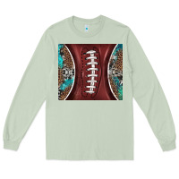 Matcha western pattern and american football Long Sleeve Tee - BarkalooDesign