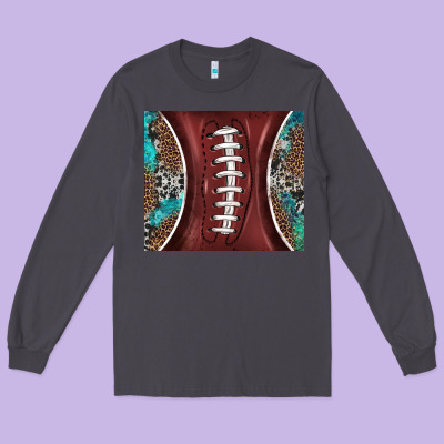 Western Pattern And American Football Long Sleeve Tee Designed By Barkaloodesign