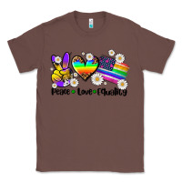 Chestnut peace love  equality Classic Tee - AdoDesignShop