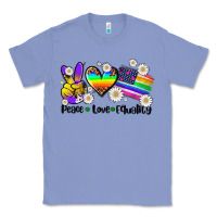 Colony Blue peace love  equality Classic Tee - AdoDesignShop