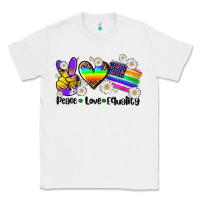 White peace love  equality Classic Tee - AdoDesignShop