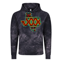 Cloud Black Texas Map With Aztec Background Vintage Hoodie - JahusDesignShop