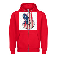 Red small business filigran Zipper Hoodie - MaliasSmallBusiness