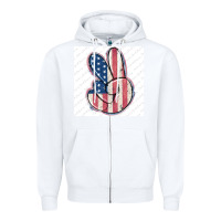 White small business filigran Zipper Hoodie - MaliasSmallBusiness