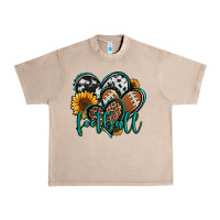 French Oak football hearts Urban Heavy Tee - Jasminsmagicworld