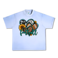Grape Ice football hearts Urban Heavy Tee - Jasminsmagicworld