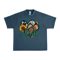 Midnight Navy football hearts Urban Heavy Tee - Jasminsmagicworld