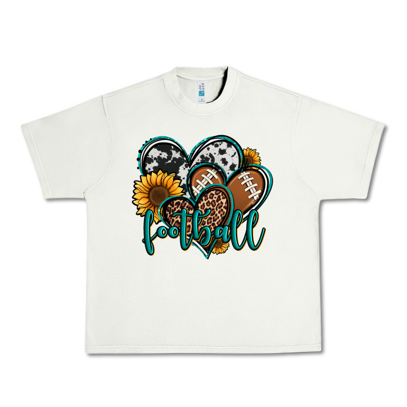 Football Hearts Urban Heavy Tee by Jasminsmagicworld | Teevron