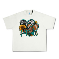 Pistachio football hearts Urban Heavy Tee - Jasminsmagicworld