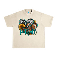 Sandshell football hearts Urban Heavy Tee - Jasminsmagicworld