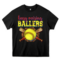 Black busy raising ballers softball Heavy Core Tee - texasbilliewilder