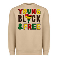 Mushroom young black and free Heavyweight Sweatshirt - Artiststas