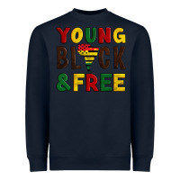 Navy young black and free Heavyweight Sweatshirt - Artiststas