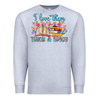 Heather Grey i love them thick and spicy Premium Sweatshirt - Artiststas