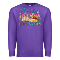 Purple i love them thick and spicy Premium Sweatshirt - Artiststas