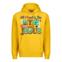 Lemon all i need is the gym and jesus Premium Hoodie - JahusDesignShop