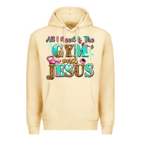 Pina Colada all i need is the gym and jesus Premium Hoodie - JahusDesignShop
