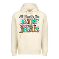 Sandshell all i need is the gym and jesus Premium Hoodie - JahusDesignShop