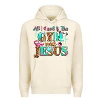 Tofu all i need is the gym and jesus Premium Hoodie - JahusDesignShop