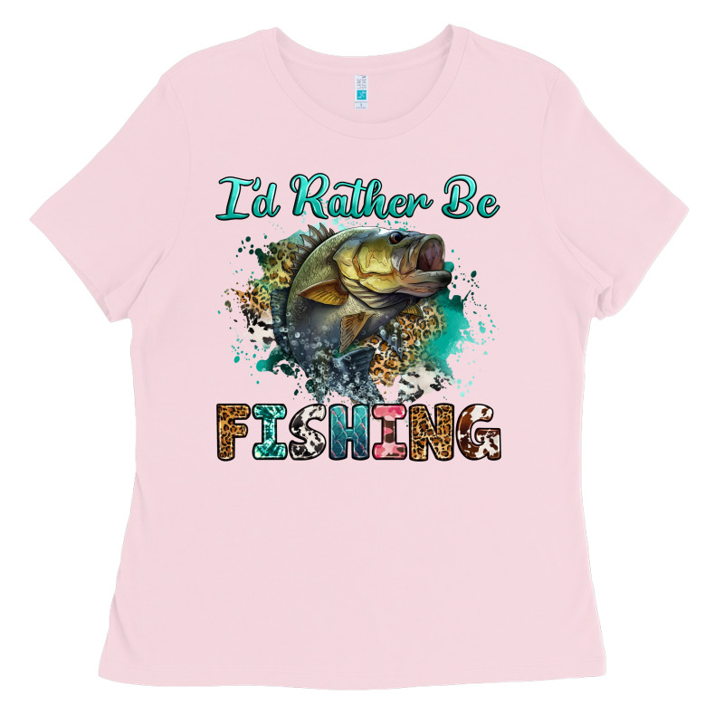 I'd Rather Be Fishing Ladies Tee by RanaPortraitStore | Teevron