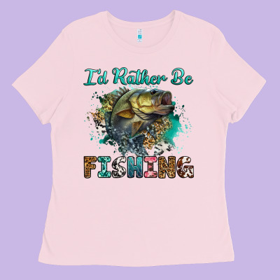 Ladies Tee i'd rather be fishing