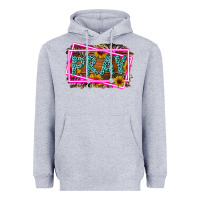 Heather Grey Western Pray Religious Heavyweight Hoodie - LillyAllenDesigns
